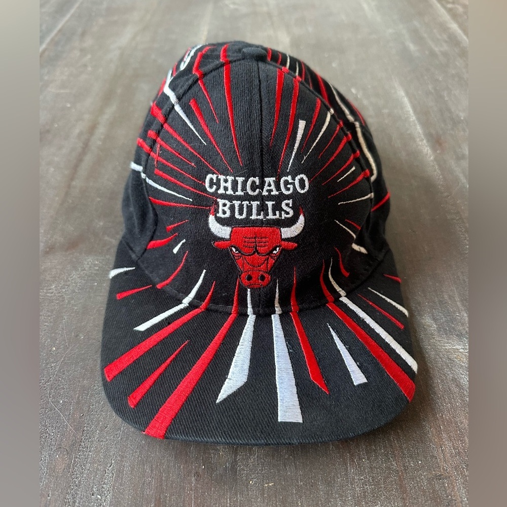 Vintage Chicago Bulls SnapBack Hat Cap Drew Pearson Fireworks NBA Jordan